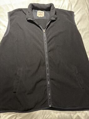 Himalaya Outfitters Men’s 3XLT Black Fleece Vest With Zip Pockets Warm Jacket